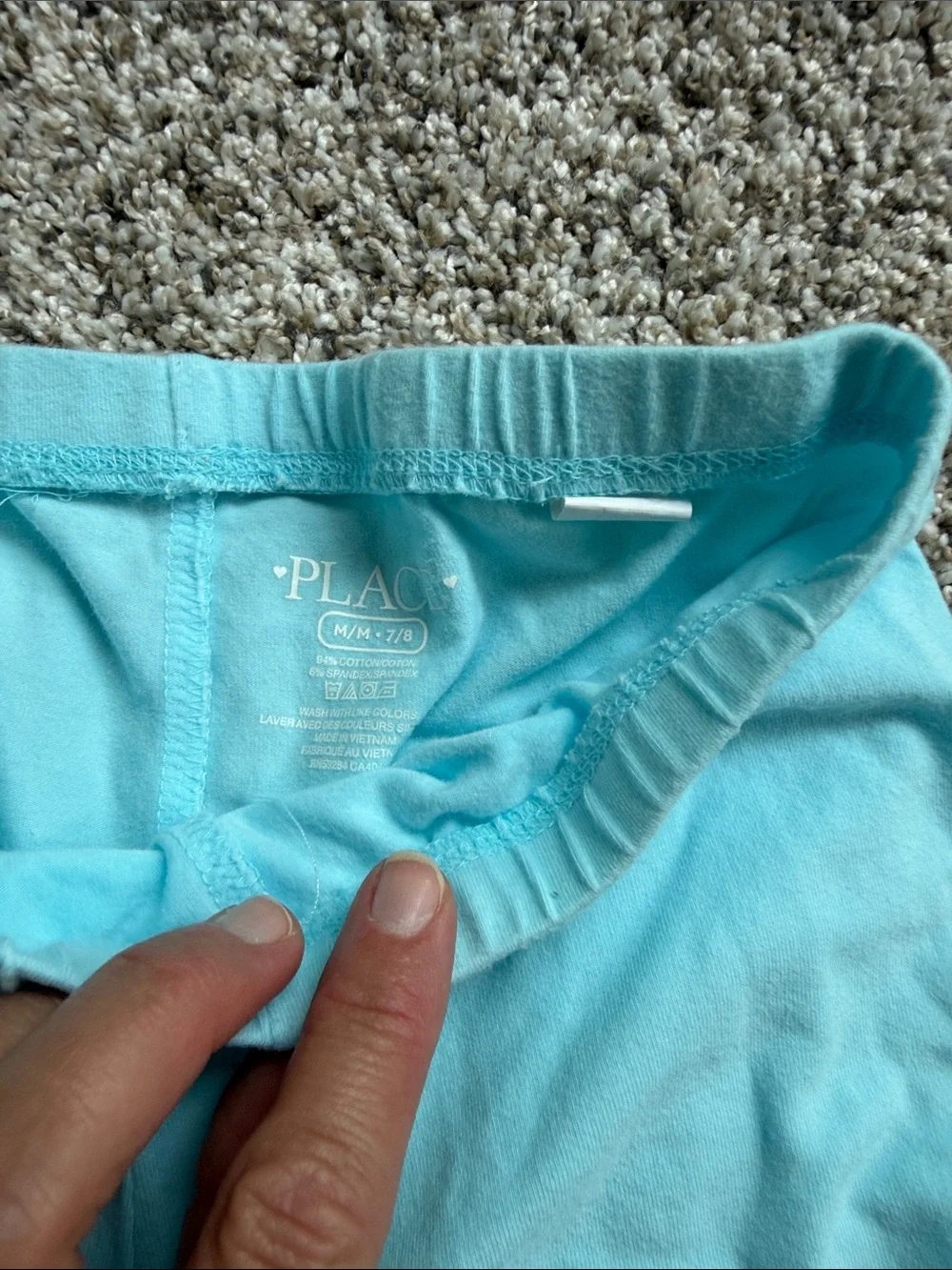 3 - Children's Place girls size medium 7/8 cartwheel shorts aqua & pink